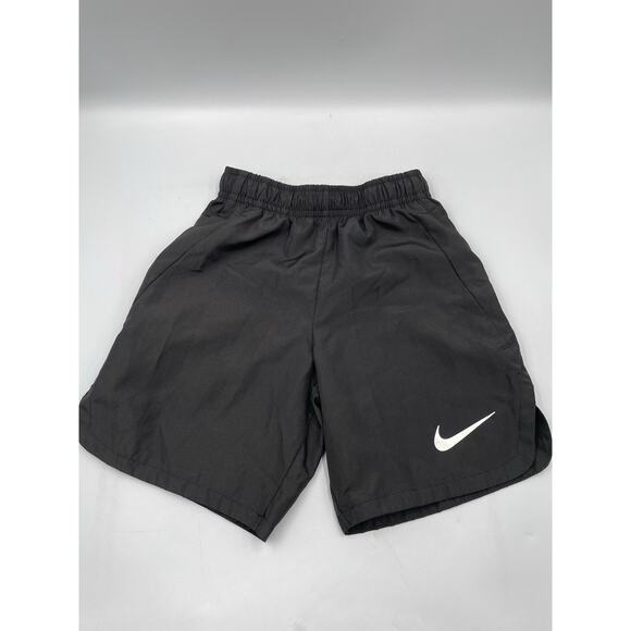 Nike Dri-Fit Athletic Shorts Boy's Black Size 5 (Small) - Excellent Condition - Picture 1 of 6